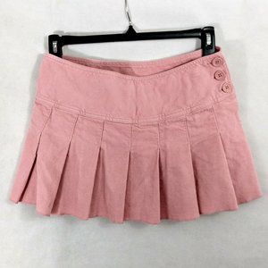 Aeropostale Pleated Mini Skirt Corduroy